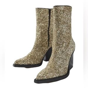 Cooperative Urban Outfitters Shania Glitter Cowboy Boots Size 37 (6.5)